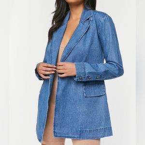 Forever 21 Blue Denim Blazer